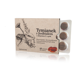 suplement diety Tymianek z podbiałem + witamina C i cynk