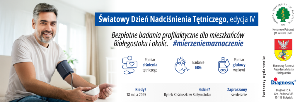18 maja – Światowy Dzień Nadciśnienia Tętniczego w Białymstoku
