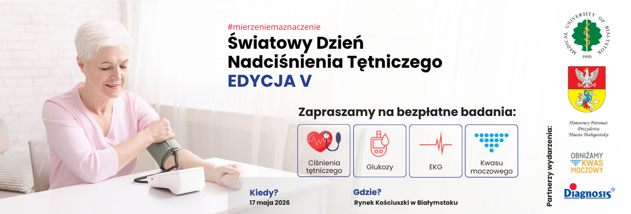 17 maja 2026 – Światowy Dzień Nadciśnienia Tętniczego w Białymstoku